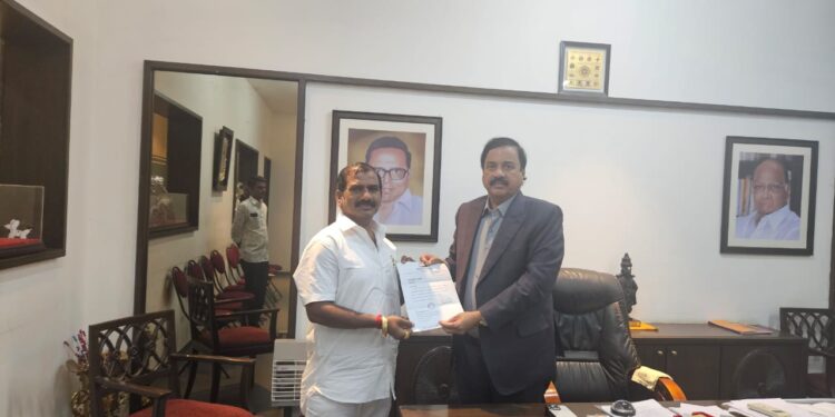 राष्ट्रवादीचे किसान जाधव यांना प्रदेशवर संधी ; प्रदेशाध्यक्ष सुनील तटकरे यांनी दिले पत्र