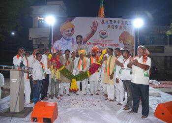 भंडारकवठेच्या जाहीर सभेत घुमला “अब की बार चरसो पार” चा नारा ; सुभाष देशमुख म्हणाले, राम सातपुते खासदार होणार