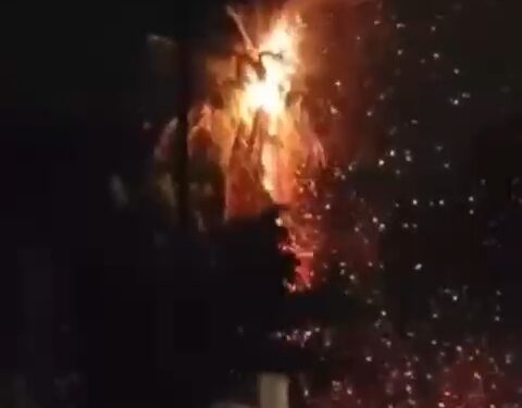 Breaking : सोलापुरात वीज पडून झाड जळून खाक