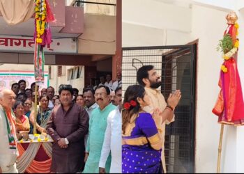 सोलापुरात भाजप व काँग्रेसच्या गुढी ; काँग्रेस व भाजपचे केले असे ही संकल्प