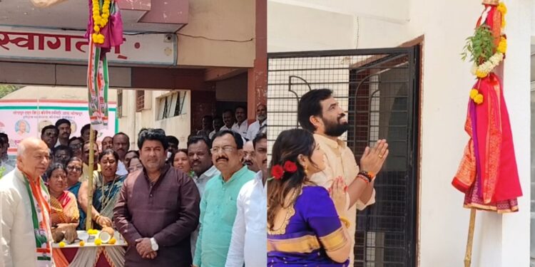 सोलापुरात भाजप व काँग्रेसच्या गुढी ; काँग्रेस व भाजपचे केले असे ही संकल्प