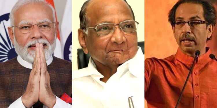 सोलापुरात नरेंद्र मोदींना शरद पवार व उध्दव ठाकरे यांचा काऊंटर अटॅक