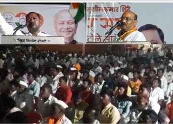 प्रणिती शिंदेंच्या प्रचारार्थ कंदलगावात तुफान गर्दी ; सुरेश हसापुरेंचे नियोजन, जिल्ह्याच्या रणरागिणीला लोकसभेत पाठवा