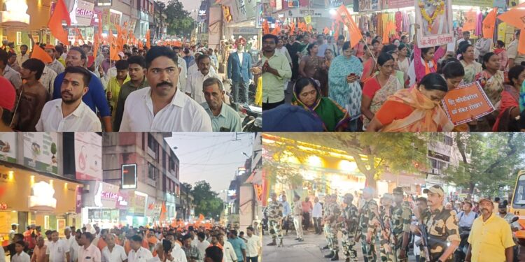 सोलापुरात भव्य हिंदू जन आक्रोश मोर्चा ; नेहा हिरेमठ हत्येचा निषेध ; पहा व्हिडिओ