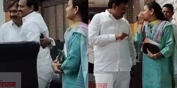 सुभाष देशमुखांनी केले प्रणिती शिंदेंचे अभिनंदन ! धैर्यशील मोहितेंनी बापूंचे घेतले आशीर्वाद