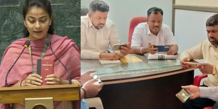 प्रणिती ताईंची दिल्लीत शपथ, गल्लीत कार्यकर्त्यांचा जल्लोष ; कार्यकर्ते तिरुपतींच्या अशा शुभेच्छा