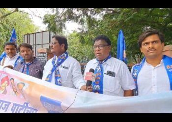 सोलापुरात बहुजन समाज पार्टीचे निषेध आंदोलन ; ही केली मागणी