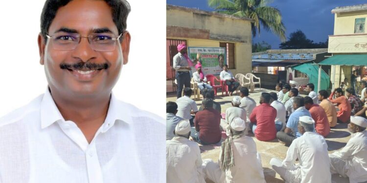 महादेव कोगनुरे यांनी वाढवली शेतकऱ्यांशी ‘अटॅचमेंट ‘ ; दक्षिणचे प्रश्न घेऊ लागले जाणून