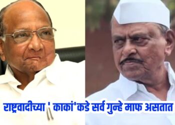 राष्ट्रवादीच्या ‘ काकां’कडे सर्व गुन्हे माफ असतात…..!