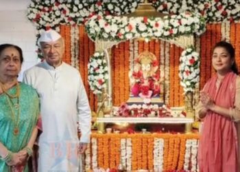 जाई जुई फॉर्म हाऊसवर दहा दिवस श्रीगणेश दर्शनासाठी मांदियाळी ; शिंदे कुटुंबीयांकडून आदरातिथ्य