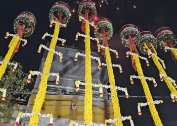 सात नंदीध्वजांची पूजा करीत सुशील बंदपट्टे यांनी साजरा केला वाढदिवस