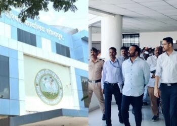 पालकमंत्र्यांकडून जिल्हाधिकारी कार्यालयाच्या पाहणीत कौतुक ; नंतर सोलापूर झेडपीचे हे मात्र आवडले बाबा !