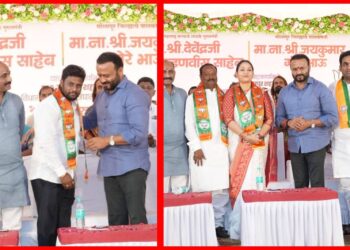 सोलापुरात आमदार देवेंद्र कोठेंचा काँग्रेसला धक्का ; युवा चेहऱ्यांसह माजी नगरसेविका पतीसह भाजपात