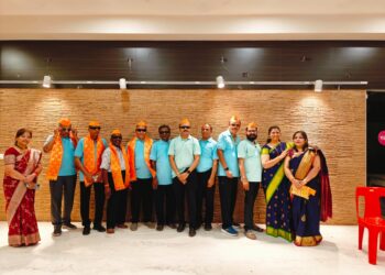 इंद्रधनु सोसायटीत रंगला विनोदी आळशी डान्स ; गणेशोत्सव धुमधडाक्यात होतोय साजरा