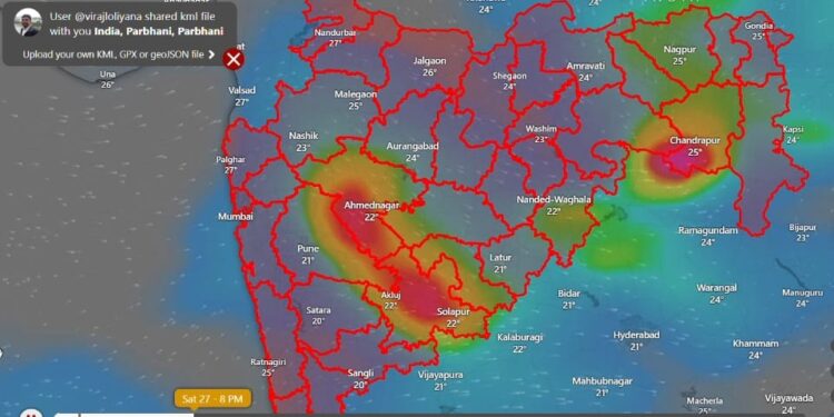 ब्रेकिंग : सोलापुरात पुढील दोन दिवस रेड अलर्ट ; मुसळधार पावसाचा अंदाज