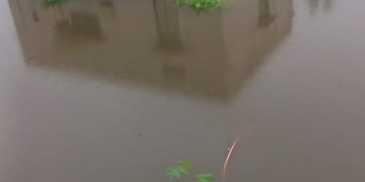 सोलापुरात रात्रभर पावसाची जोरदार हजेरी ; देगाव मध्ये घुसले घरात पाणी