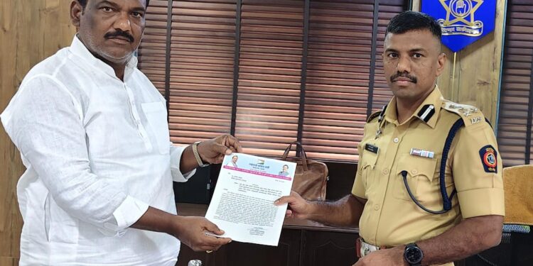 पोलीस आयुक्त यांना राष्ट्रवादीचे आनंद चंदनशिवे यांचे निवेदन ; काय केली मागणी पहा