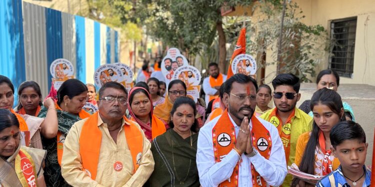 प्रभाग 25 मध्ये शिवसेनेला निवडून आणण्याचा निर्धार ; कारंडे चौगुलेंना जनतेचा प्रतिसाद