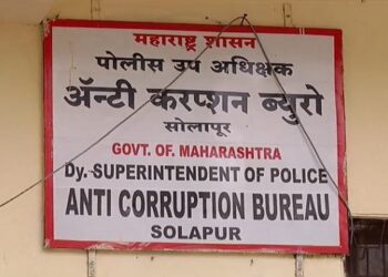 सोलापुरात दहा हजाराची लाच घेताना तलाठ्याला रंगेहाथ पकडले