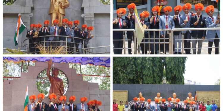सिंहगडच्या विद्यार्थ्यांचा आंतरराष्ट्रीय डंका; विजयोत्सव रॅलीतून महापुरुषांना अभिवादन